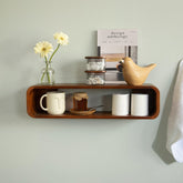 Boxy wooden wall shelf - ellementry